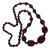 Art Deco Faturan Cherry Amber Bakelite Bead Necklace 88 Grams For Sale
