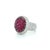 This stunning ring designed by famous Persian design house Mouawad, boasts a cluster of bright rose cut treated rubies...