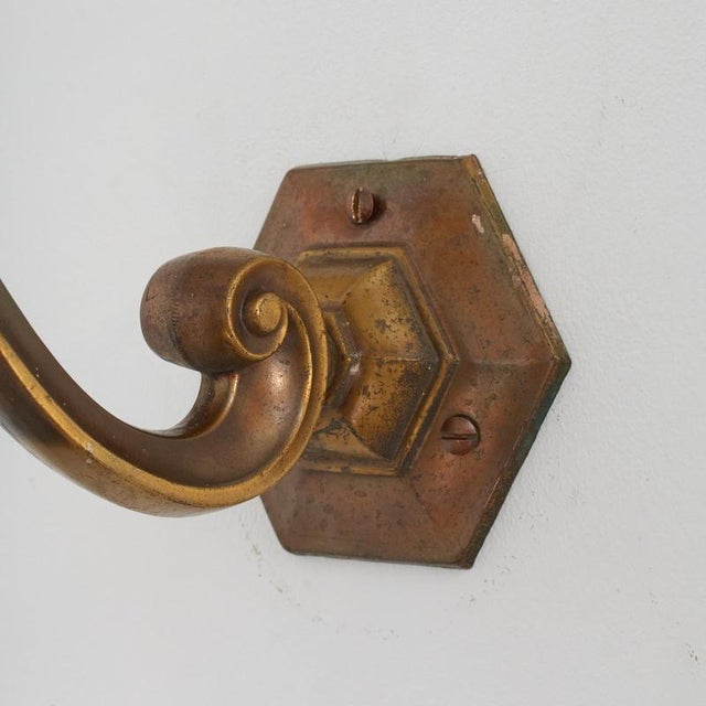 Antique Reclaimed Glass Holophane Wall Light, 1950s For Sale - Image 4 of 8