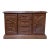 Vintage Hand-Carved Wooden Deep Relief Jewelry Cabinet Tropical Farming Motif For Sale
