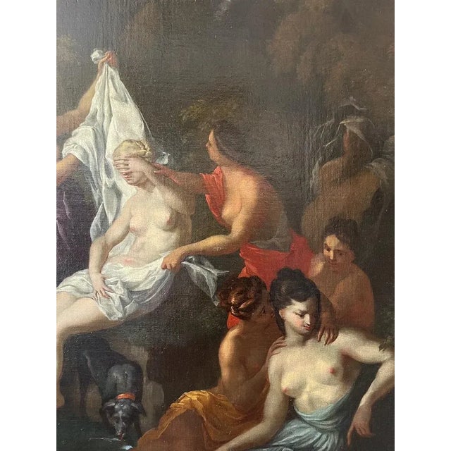 Title: "diana in the bathroom" artist: anonymous technique: oil on canvas era: mid -18th century size with frame: l177 x...