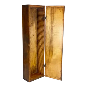 Antique Farmhouse Maple Railroad File Index Dovetailed Cabinet Chest