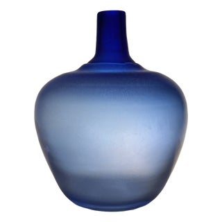 Studio Glass Art Vase by Bertil Vallien for Kosta Boda, Sweden, 1991 For Sale