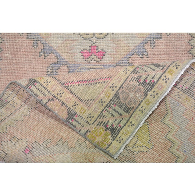 Turkish Vintage Turkish Anatolian Hand Knotted Wool Rug, 2'10"x10' For Sale - Image 3 of 4