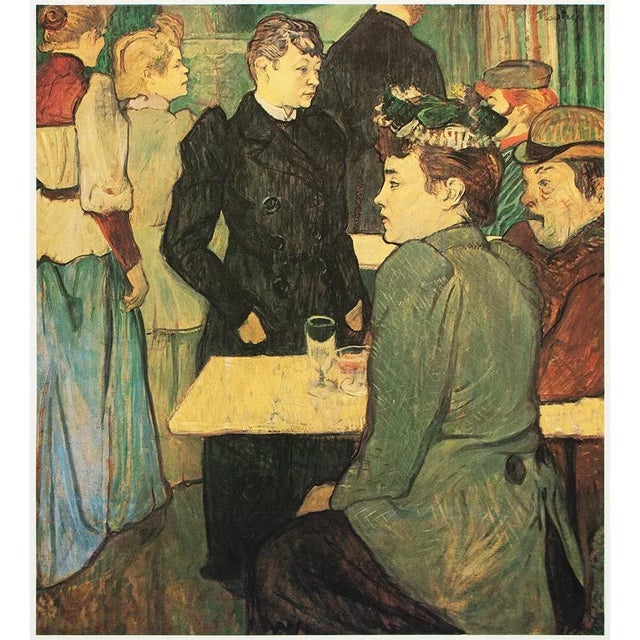 1977 After Henri De Toulouse-Lautrec "A Corner of the Moulin De La Galette", Large Print For Sale In Dallas - Image 6 of 6
