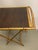 Gold Faux Bamboo Side Table with Tray, Italy, 1970s, Set of 2 For Sale - Image 8 of 11