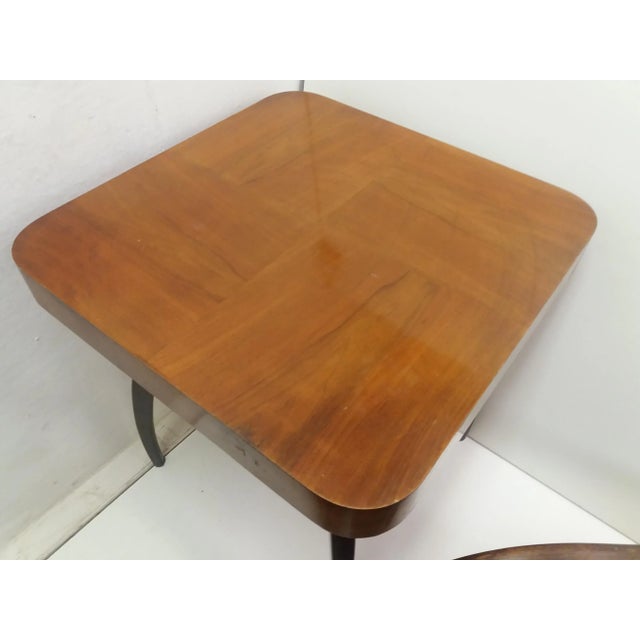 Armchairs + Spider Table by Halabala for Thonet, Czechoslovakia, 1930s, Set of 3 For Sale - Image 4 of 14