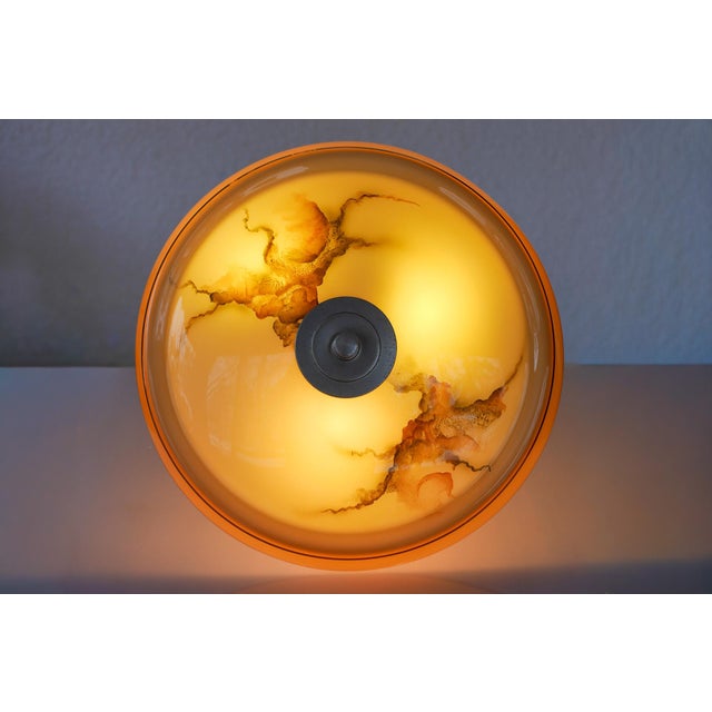 Scandinavian Art Deco Glass Pendant Light, 1930s For Sale - Image 12 of 15