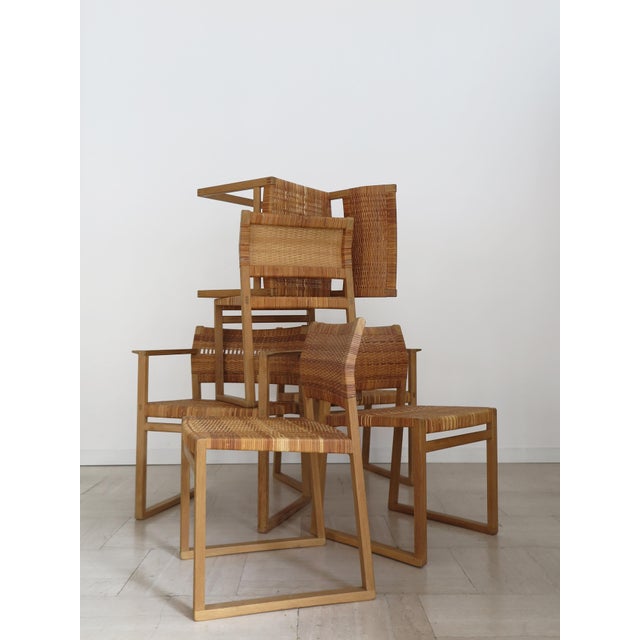 Børge Mogensen Mid-Century Scandinavian Oak Dining Room Chairs attributed to Børge Mogensen, Denmark, 1950s, Set of 6 For Sale - Image 4 of 18