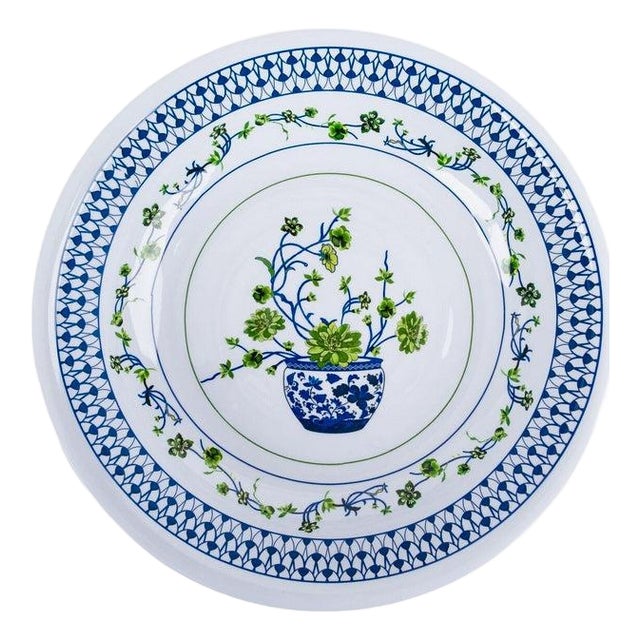 Floral Cache Pot Melamine Charger For Sale
