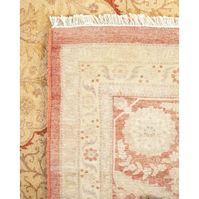 2010s Mogul Collection Hand-Knotted Area Rug - Orange 8' 4" x 9' 10" For Sale - Image 5 of 9