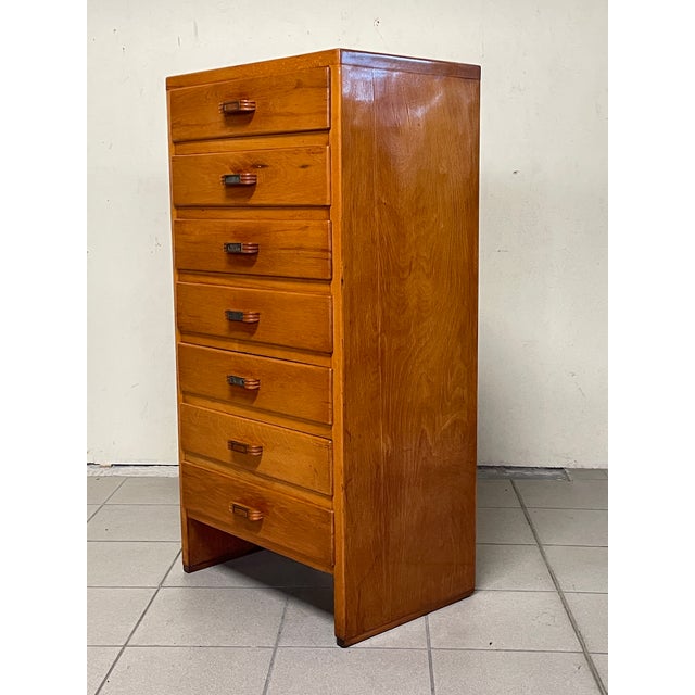 Tall Chest of Drawers, Italy, 1950s For Sale - Image 8 of 18
