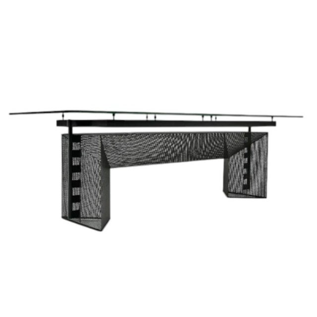 Black Vintage Dining Table and Chairs by Mario Botta for Alias, 1985, Set of 5 For Sale - Image 8 of 10