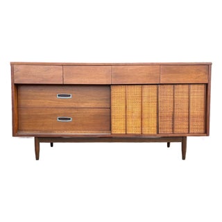 Vintage Mid Century Walnut Dresser/Credenza by Mainline by Hooker For Sale