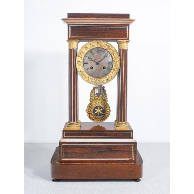 Pendulum Clock with Glass Bell, 19th Century For Sale - Image 6 of 18