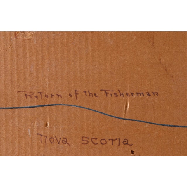 Oliver Smith “Return of the Fisherman” Signed Watercolor For Sale - Image 10 of 10