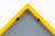 Mirror with Yellow Triangular Frame attributed to Anna Castelli Ferrieri for Castelli / Anonima Castelli, 1980s For Sale - Image 6 of 7