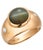 14ky Gold Gia Certified 7.11 Carat Natural Cat's Eye Chrysoberyl & Diamond Ring For Sale In New York - Image 6 of 8