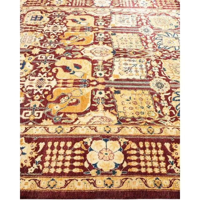 Solo Rugs Eclectic, One-of-a-Kind Handmade Area Rug in Red, 6' 1" x 8' 7" For Sale - Image 4 of 8