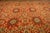Late 19th Century 1890s Red Rust Field Geometric Antique Persian Sultanabad Knotted Gallery Rug For Sale - Image 5 of 7