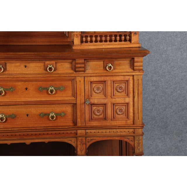 1980s Historicism Style Buffet in Walnut, 1980s For Sale - Image 5 of 18