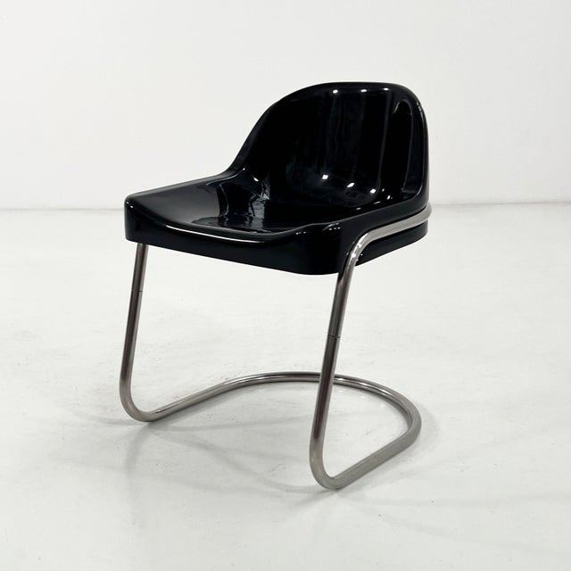 1970s Black Orix Desk Chair by Vittorio Parigi & Nani Prina for Molteni, 1970s For Sale - Image 5 of 9