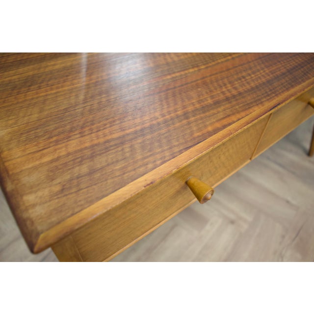 Brown Dressing Table in Walnut by Alfred Cox for Heals, 1950s For Sale - Image 8 of 11