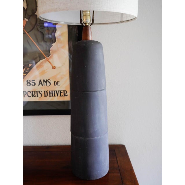 1970s Gordon and Jane Martz Marshall Studios Large Segmented Table Lamp, Ca. 1970 For Sale - Image 5 of 12