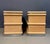 Wood 1990s Pair of Jay Spectre for Century Cerused Oak Nightstands With Brushed Steel Bases For Sale - Image 7 of 9