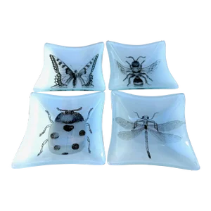 Set of 4 Glass Catchall Dishes
