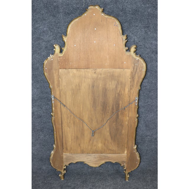 Exceptional Italian Rococo Style Carved Gilt Distressed Mirror For Sale In Philadelphia - Image 6 of 6