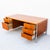 Florence Knoll Vintage 1960s Mid Century Modern Teak & Chrome Executive Desk After Florence Knoll For Sale - Image 4 of 14