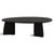 Contemporary Black Chiseled Organic Modern Egg Coffee Table For Sale - Image 3 of 5