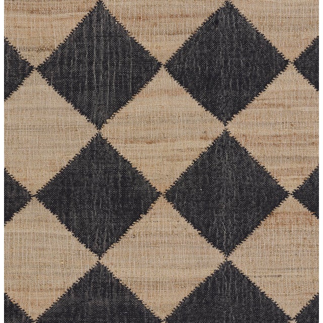 Erin Gates by Momeni Orchard Court Checker Black Hand Woven Wool and Jute Area Rug 3'6" X 5'6" For Sale In Atlanta - Image 6 of 12