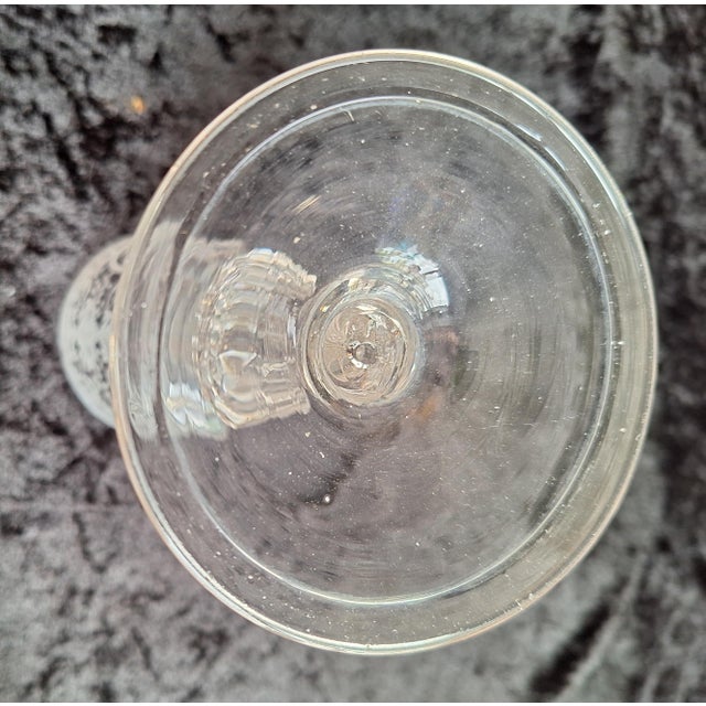 Glass Baroque German Wedding Goblet in Cut Glass, 1750 For Sale - Image 7 of 12