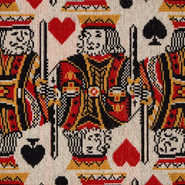 Contemporary SAMPLE - Schumacher King Epingle Fabric In Document For Sale - Image 3 of 4