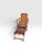 1900 - 1909 Antique Belgian Vannerie St. Jacques Handwoven Wicker Reclining Armchair With Pull-Out Footrest, C. 1900 For Sale - Image 5 of 11
