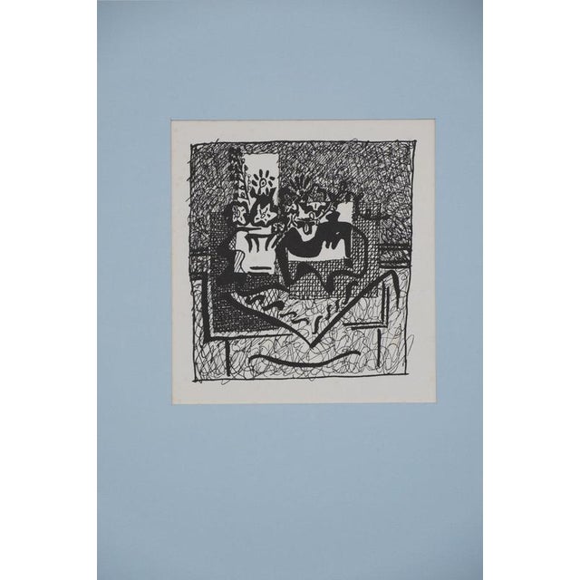 Pablo Picasso (1881-1973) Still Life with Vase of Flowers Original wood engraving On wove paper, 32 x 44 cm (approx. 13 x...
