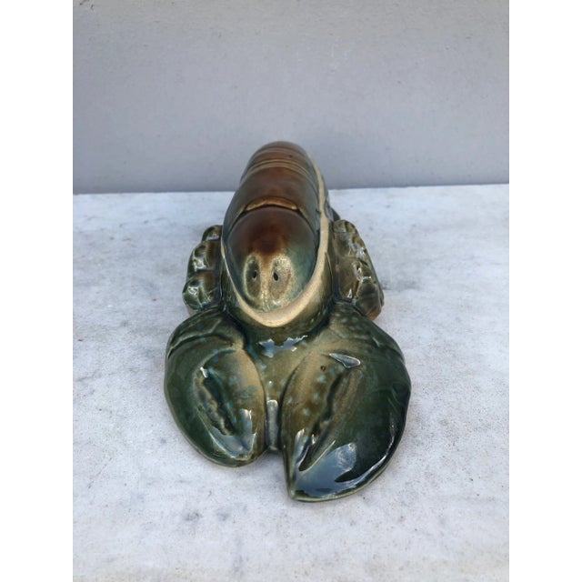 Circa 1950 Majolica Lobster Tureen For Sale - Image 4 of 8