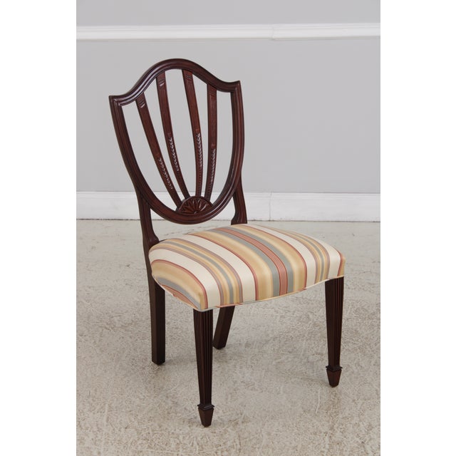 Brown Set of 6 Baker Historic Charleston Mahogany Dining Chairs For Sale - Image 8 of 18