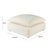 Cali Natural Performance Fabric Ottoman For Sale - Image 4 of 5