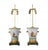 Vintage Hand-Painted Nautical-Themed Wooden Urn-Shaped Table Lamps - Pair For Sale - Image 12 of 12