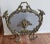 Brass Antique French Louis XV Cast Brass Fire Screen, Circa 1880 For Sale - Image 8 of 11