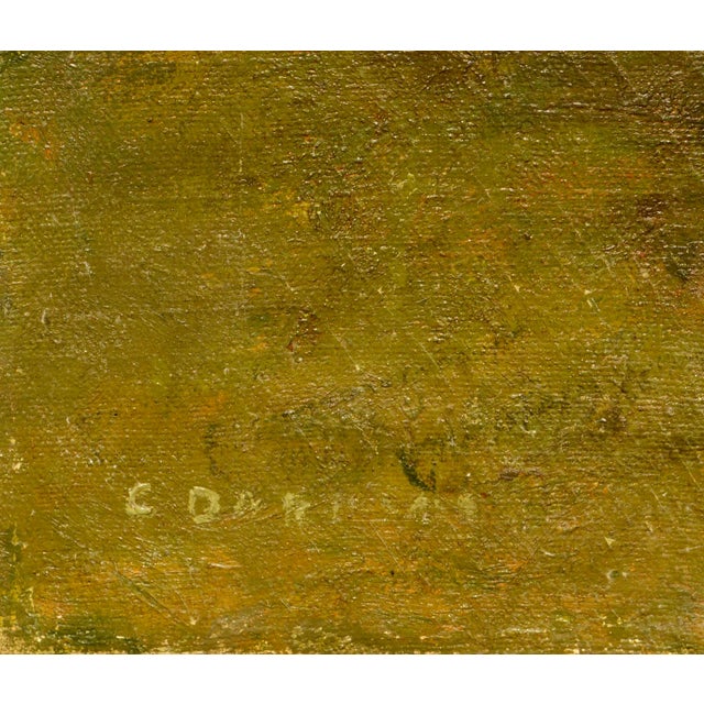 Textile Mid Century Poinsettia Still Life by Claudia Dobbins For Sale - Image 7 of 8