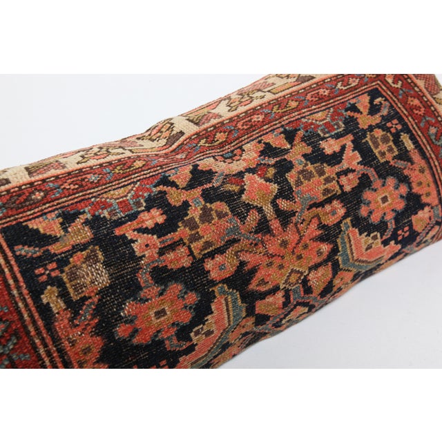 Early 20th Century Antique Persian Melair Style Handwove Rug Pillow Cushion - For Sale - Image 5 of 11