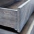 Wood Restoration Hardware Large Two Drawer Nightstand With Chevron Pattern For Sale - Image 7 of 8