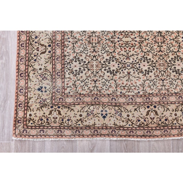 Vintage Turkish Rug in Wool For Sale - Image 6 of 11