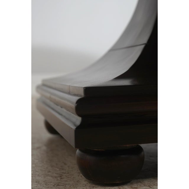 Large Round Mahogany Dining Pedestal Conference Table For Sale - Image 11 of 14