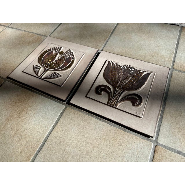 Ceramic Wall Reliefs by Ceramano, Germany, 1970s, Set of 2 For Sale - Image 13 of 15