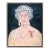 The Queen by Sandy Welch in Maple Frame, Medium Art Print on Canvas For Sale